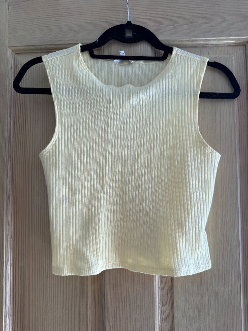Reformation Ribbed Tank Top Cream Yellow | Size M NEVER WORN